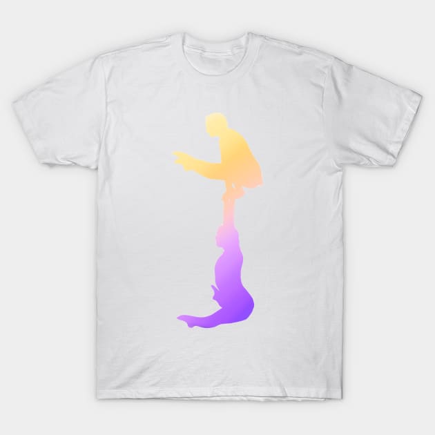 Women’s pair doing straddle on high T-Shirt by artsyreader